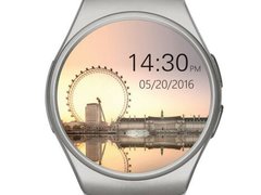 Ceas Smartwatch cu Telefon iUni KW18, Touchscreen, 1.3 Inch HD, Notificari, iOS si Android, White